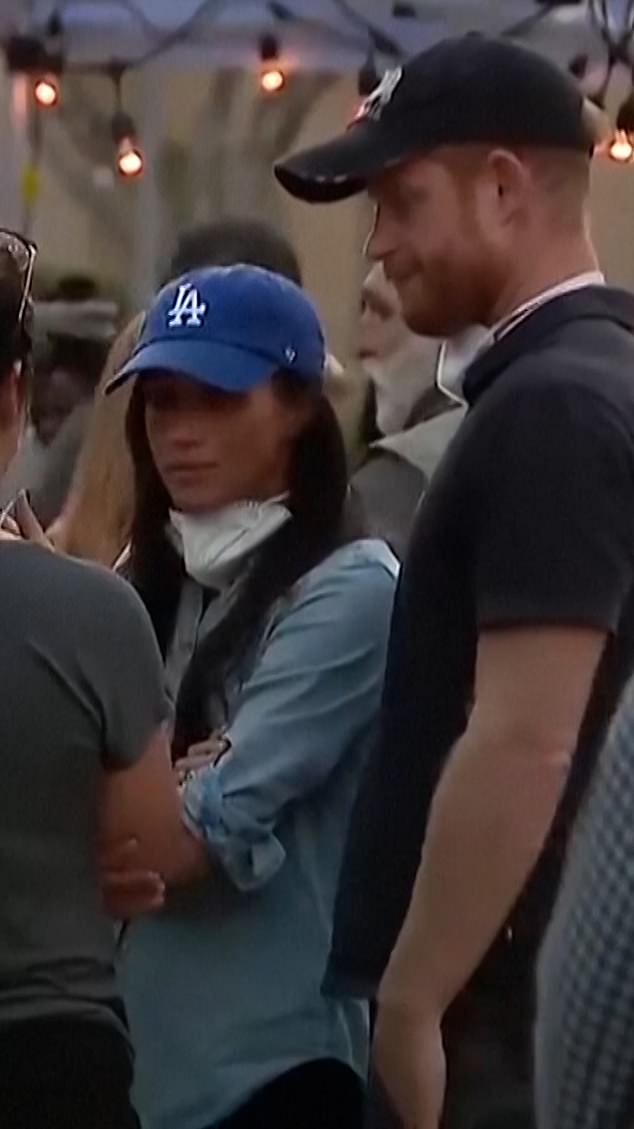 Harry and Meghan were branded 'disaster tourists' and 'ambulance chasers' by Hollywood actress Justine Bateman, after footage showed the couple hugging victims of the hellish wildfires at an evacuation centre in Pasadena