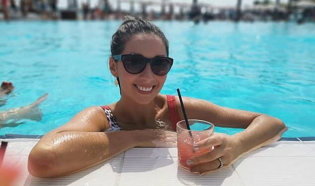 Rachel Duffy in Marbella in 2019... where she was the life and soul of the star-studded Ocean Beach club
