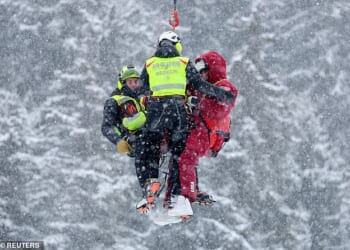 Lindsey Vonn was airlifted to hospital with an injury that could threaten her Winter Olympics