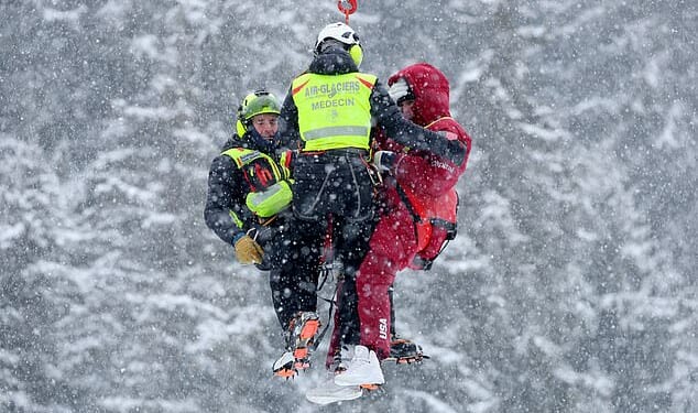 Lindsey Vonn was airlifted to hospital with an injury that could threaten her Winter Olympics
