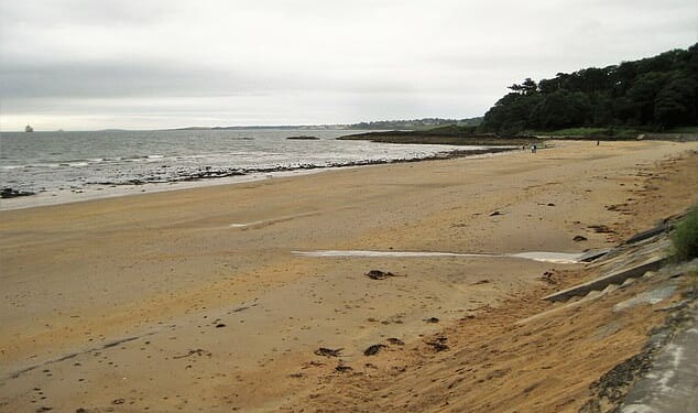 A woman in her 60s has died and two others have been taken to hospital after getting into difficulty in the water at Helen's Bay (pictured) in County Down, Northern Ireland