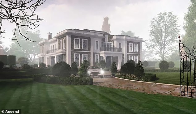 The vast new-build mansion on an exclusive street was bought for a record price of more than £10million