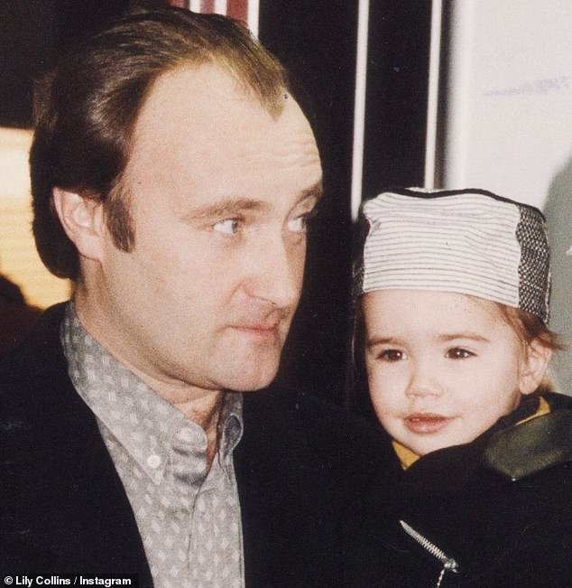 The Emily In Paris star  took to Instagram with a rare snap of the pair marking the milestone, as well as a throwback of the hitmaker carrying her as a child