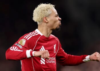 Hugo Ekitike aims cheeky gesture at Newcastle fans after Liverpool star given stick over summer transfer saga