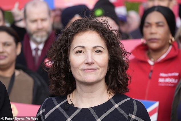 Ms Stogia told a crowd of Labour activists that the by-election would be 'about Manchester', despite Sir Keir's fate potentially hanging on the result