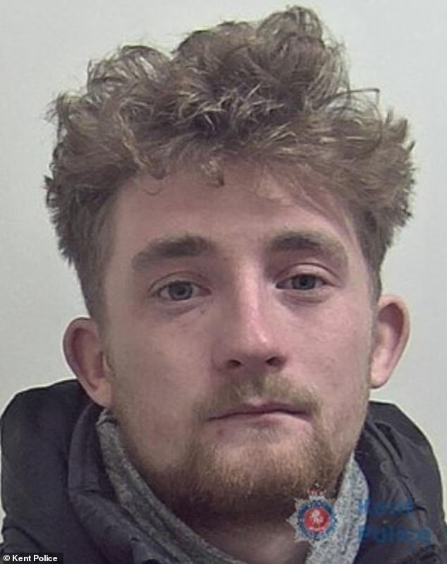 Mitchell Hickey (pictured), 25, sexually abused two young victims, hitting one with a whip and coercing a third into sending explicit photos