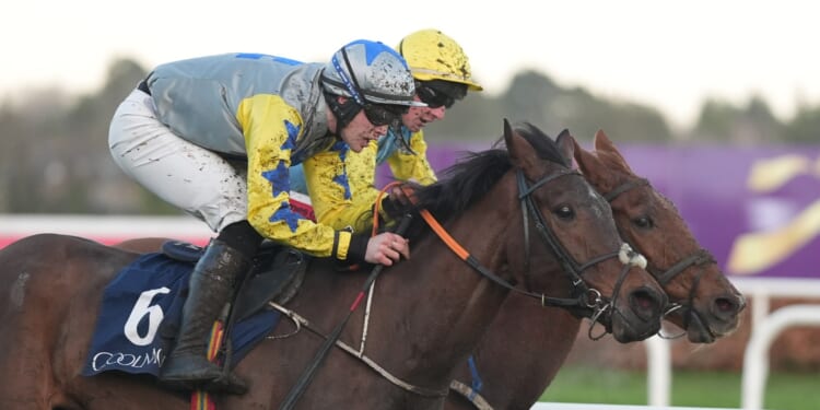 Huge controversy over result of DRF bumper as jockey eases up before post and throws away £35,000