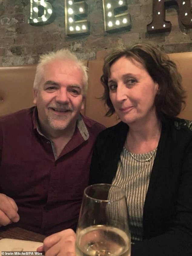 Ms Pooley became ill with gastric symptoms on October 11 and, in the early hours of the following day, slipped on water leaking from a fridge while going to the bathroom