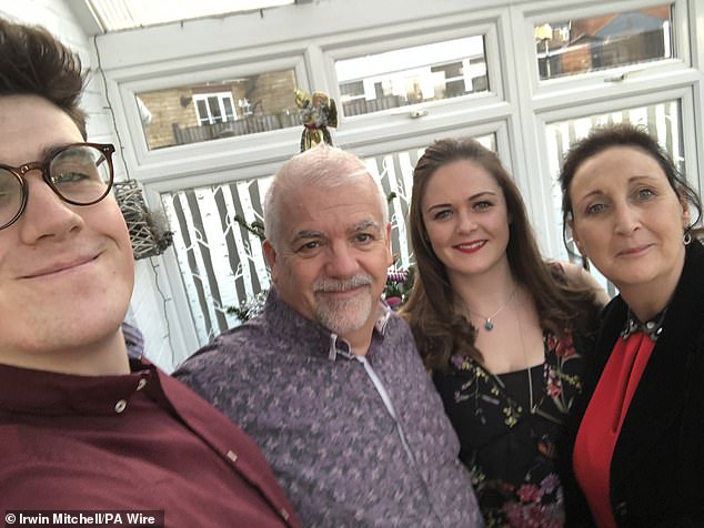 Ms Pooley (right) was taken to a local clinic, where she continued to suffer diarrhoea, vomiting and severe pain from a fractured femur