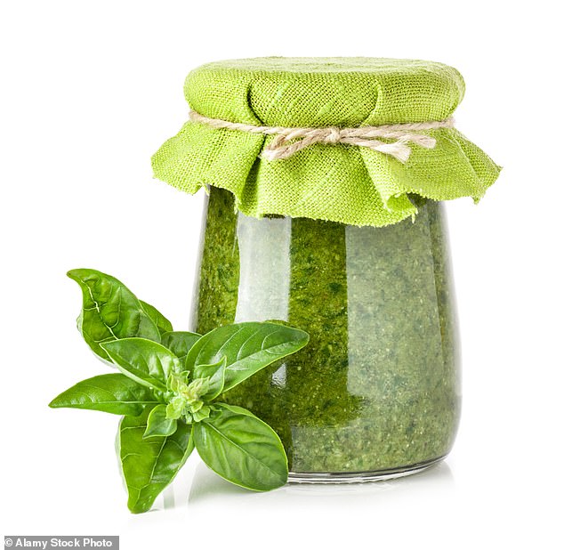 Pesto needs to go in the fridge – especially if it contains pine nuts. Nuts can develop mould that produces toxic compounds called mycotoxins, but thanks to pesto's vibrant green colour, seeing these toxins can be tricky
