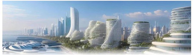 Kushner revealed a generated image of Gaza's coastline with skyscrapers and yachts