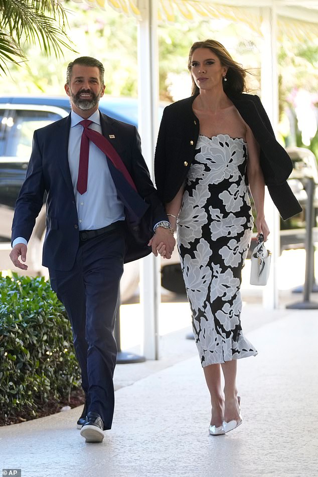 Donald Trump Jr., and Bettina Anderson were in attendance at the wedding on Sunday