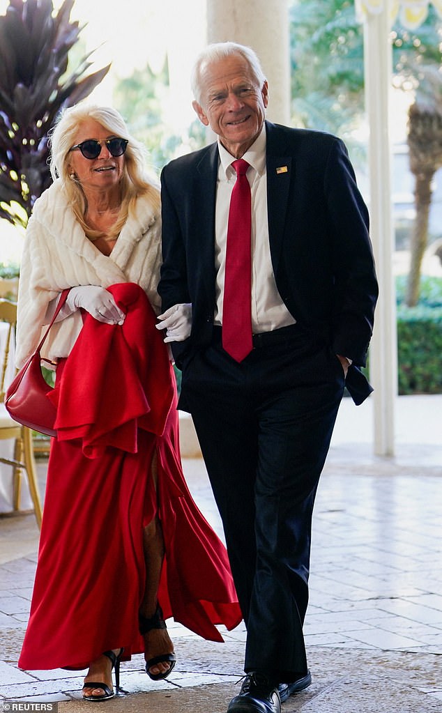 White House trade advisor Peter Navarro also showed up for the wedding of Dan Scavino