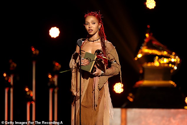 The British songstress, 38, triumphed in the Dance/ Electronic album category with her record Eusexua taking home the trophy