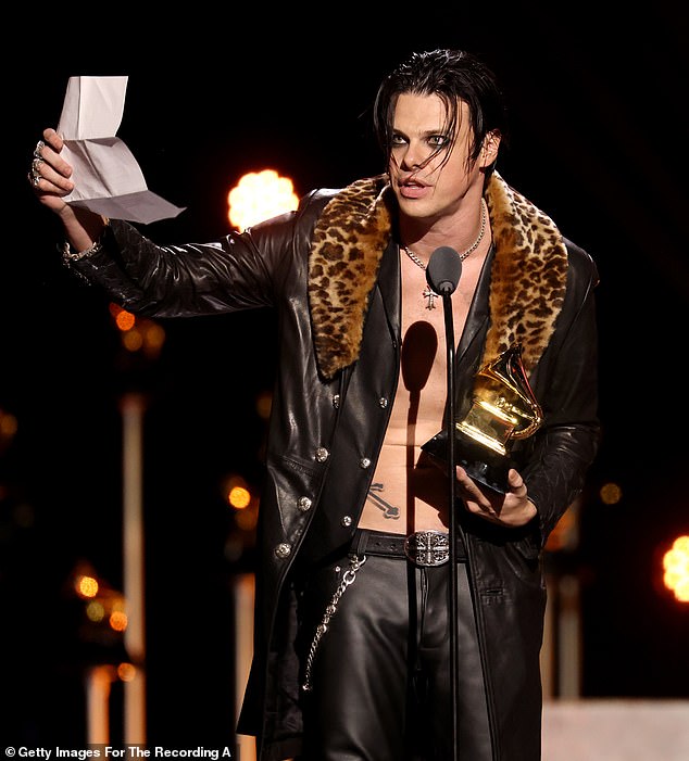 Taking to the mic Yungblud, real name Dominic Richard Harrison, paid tribute to 'idol' Ozzy in a foul-mouth speech