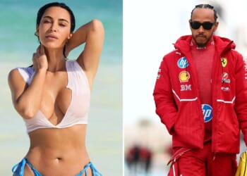 How Kim Kardashian kept trip to see Lewis Hamiton secret for a MONTH after they partied together on New Year's Eve