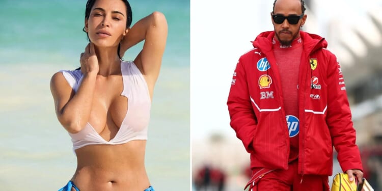 How Kim Kardashian kept trip to see Lewis Hamiton secret for a MONTH after they partied together on New Year's Eve