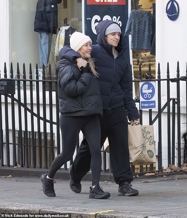 Since her relationship with Beau went public in September 2025, He also appears in several raunchy scenes in Ellie's latest music video, Destiny (pictured earlier this month)