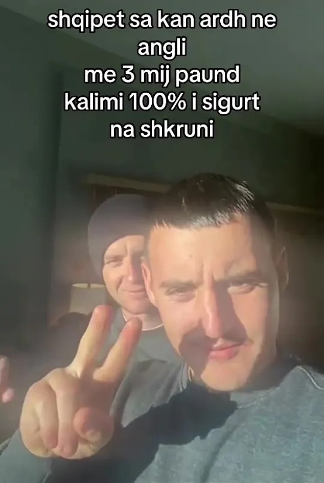 A video previously posted on TikTok shows men bragging about making it to the UK after paying £3,000 to cross the Channel