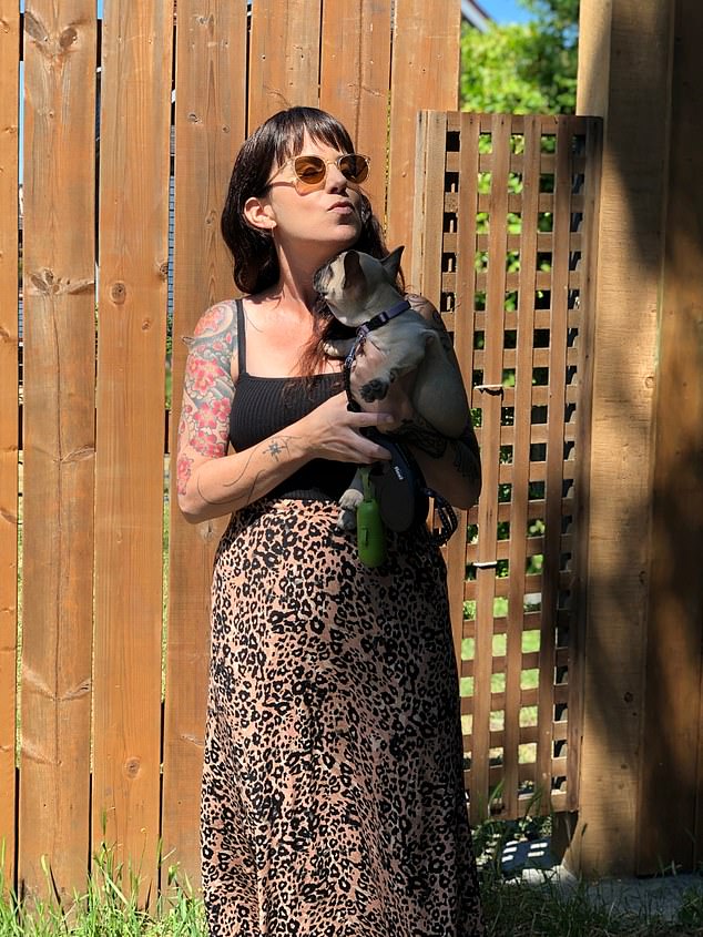 Rebecca Luna's (pictured here) early-onset Alzheimer's symptoms appeared in her late 40s. She would black out mid-conversation, lose her keys and leave the stove before returning to find her kitchen full of smoke