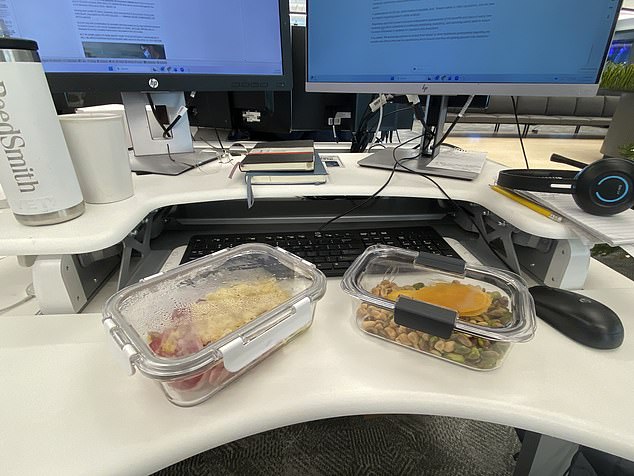 Shown above are the RFK Jr breakfast, left, and snacks that I took to work daily while following this diet
