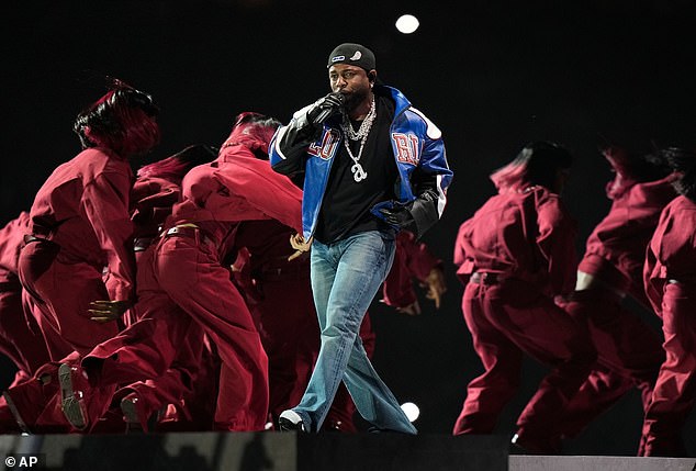 Kendrick Lamar leads the pack at the 2026 Grammys with nine nominations; seen performing in 2025