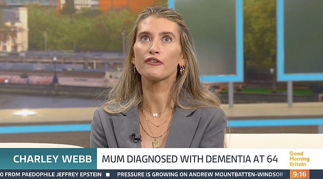 The actress said that she ultimately felt like her GP did and didn't listen to her concerns and advised anyone who believes that their loved one could have early-onset dementia to 'not take no for an answer'