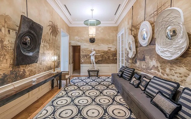 Epstein had a love of rare artworks and before his arrest it had skulls and eyeball-inspired art