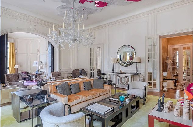 The 8,000 sq ft flat enjoys eight bedrooms and 16ft-high ceilings but took years to sell and went for £2million less than expected