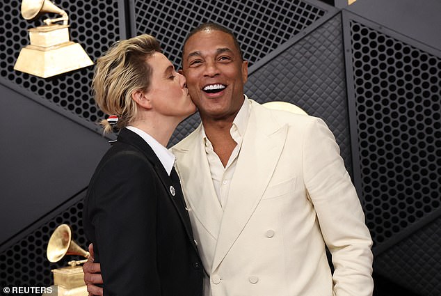 Brandi Carlile kissed Don Lemon on the red carpet