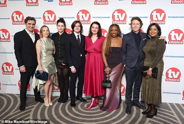 Pictured left to right: Stephen McGann, Laura Main, Molly Vevers, Max Macmillan, Rebecca Gethings, Renee Bailey, Chris Harper and Linda Hargreaves