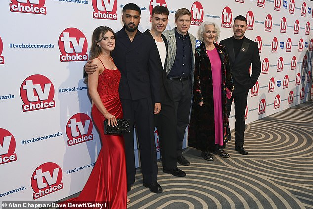 Left to right: Amelia Flanagan, Shebez Miah, Bradley Riches, Ryan Hawley, Louise Jameson and Danny Miller