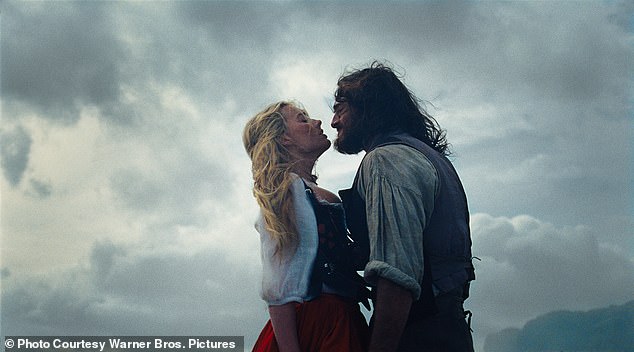 The actress, 35, and Jacob Elordi, 28, play lovers Catherine and Heathcliff in the new romantic drama film, which is loosely inspired by Emily Bronte's 1847 novel of the same name