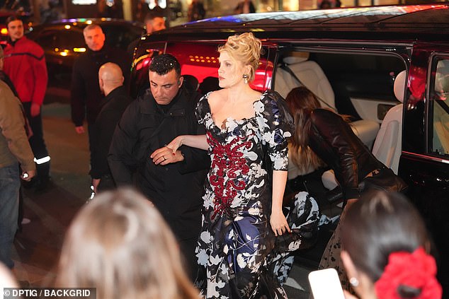 Emerald got a helping hand out of her car