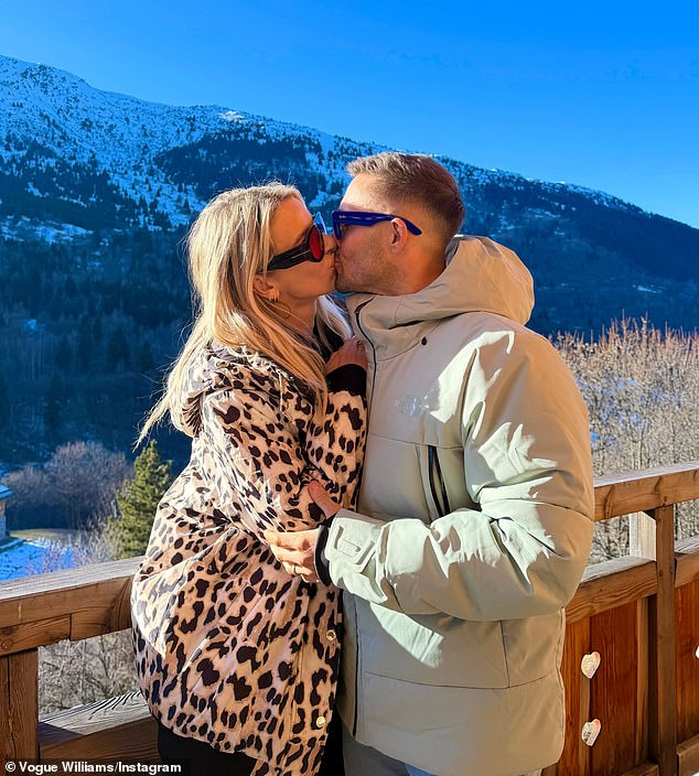 He gushed: 'I work hard to the detriment of time with my family, but she does both. I feel privileged and proud that she's my wife'