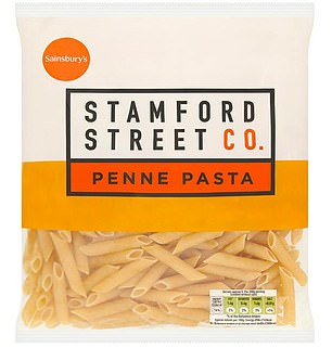 A generously-sized bag for just 41p, this budget pasta looks indistinguishable from a more expensive brand