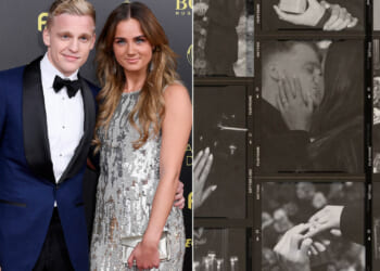 Van de Beek gets engaged to Dennis Bergkamp's daughter as love pours in from Man Utd Wags
