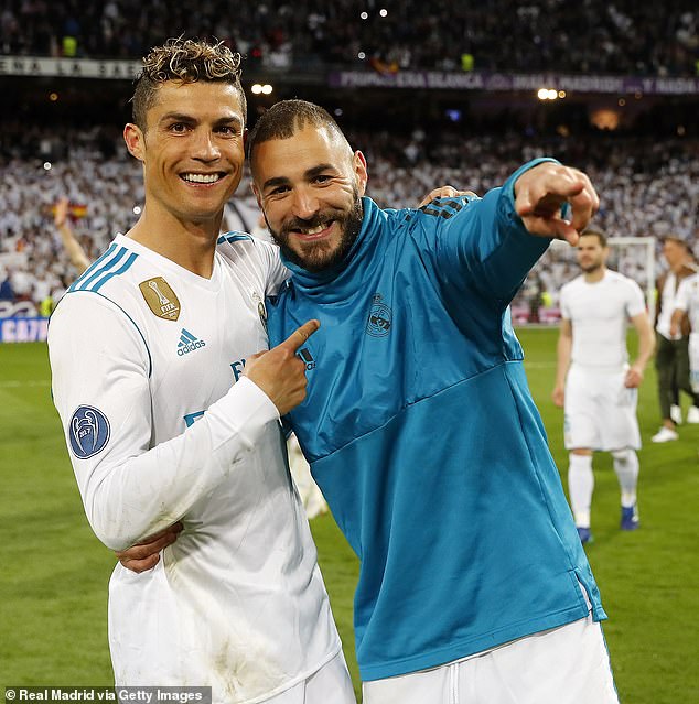 Ronaldo, pictured with Benzema at Real Madrid, embraced life in Saudi Arabia after his move