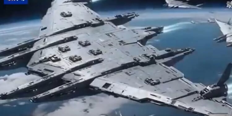 China reveals futuristic Star Wars-style space carrier able to evade defences & strike enemies from edge of atmosphere
