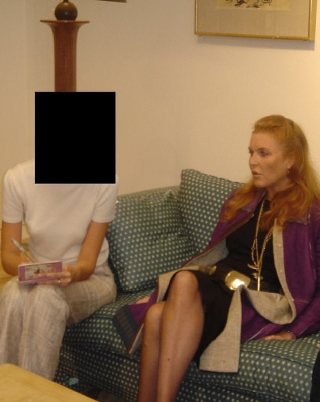 Sarah Ferguson is pictured in the Epstein files with a mystery woman in an image released at Christmas