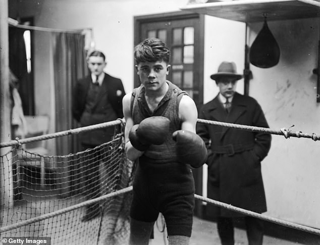 Teddy Baldock, the 'Pride of Poplar', is pictured here training in London on February 14 1928