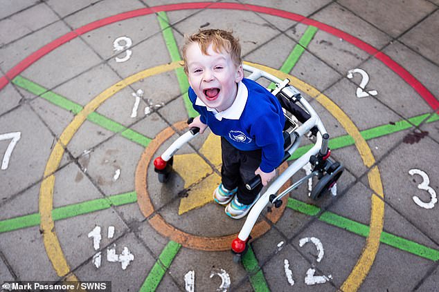 Jacob has been branded 'mini Captain Tom' for his feat, which has so far raised £1,180