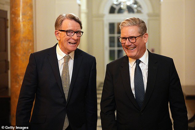 The PM was forced to sack Lord Mandelson from the key role of US ambassador last year after more revelations about Epstein