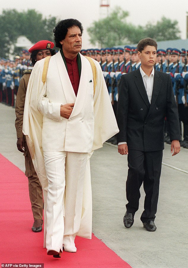 Father and son in 1989