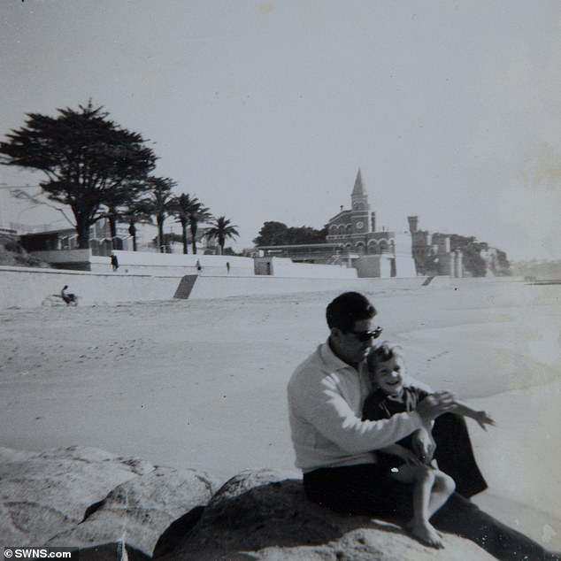 Allen and Brian on holiday in Portugal around 1965. He was a good father, loving and engaged, funny, and a wonderful raconteur, says Brian