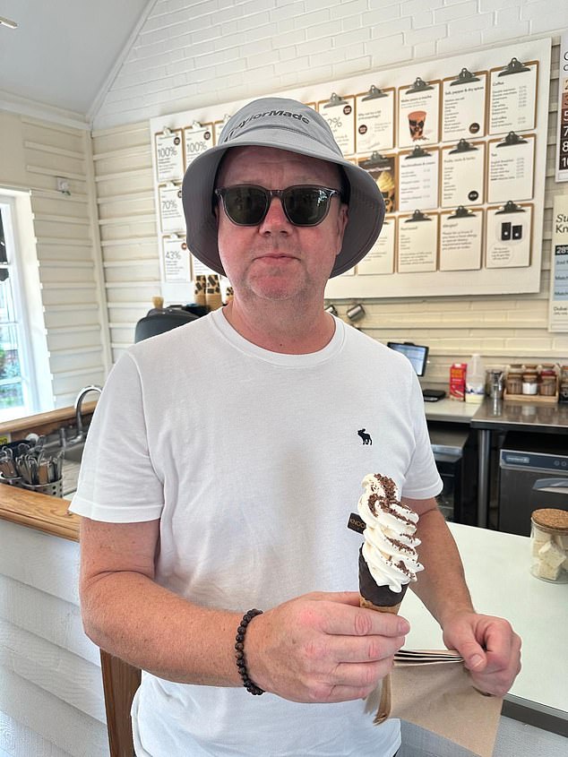 Pictured: Dave Marshall, who has owned his cliffside property for 25 years