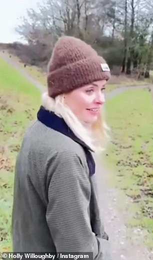 She was also seen getting outdoors as part of the away day