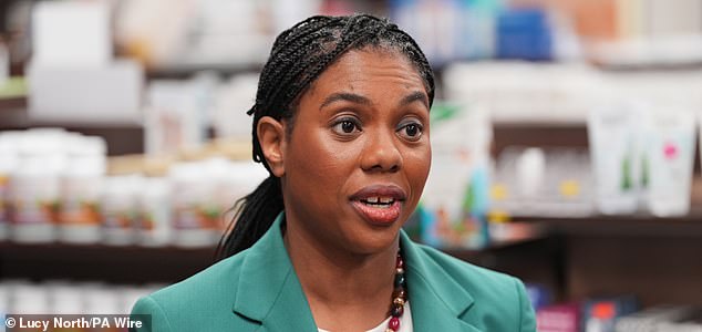 Conservative Party leader Kemi Badenoch during a visit to Barracuda in Stanmore, north west London. Picture date: Monday February 2, 2026. PA Photo. Photo credit should read: Lucy North/PA Wire