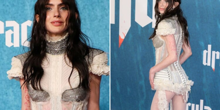 Nepo baby from Hollywood acting dynasty walks the red carpet at Dracula movie