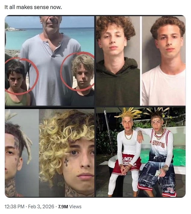 People on the internet have spread the unsubstantiated claim that Epstein is the father of the Island Boys, the hip-hop duo made up of Alex and Franky Venegas